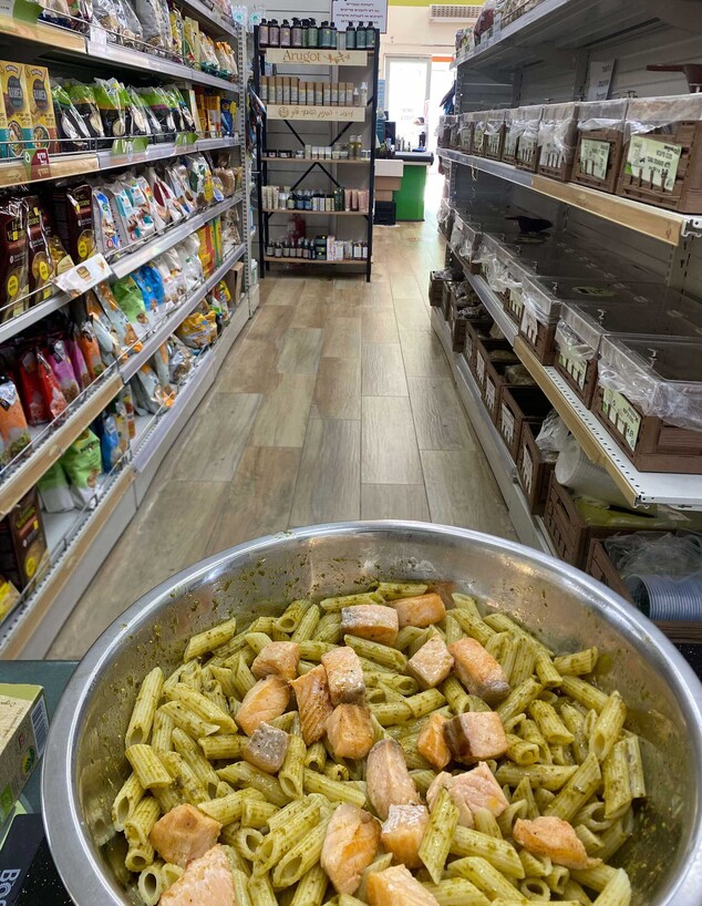 פסטה עם סלמון 