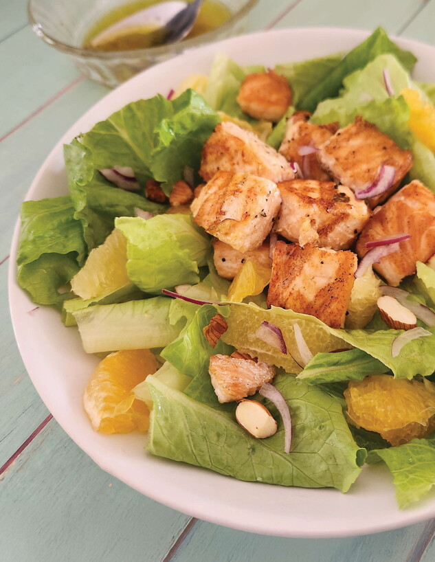 סלט עם סלמון 