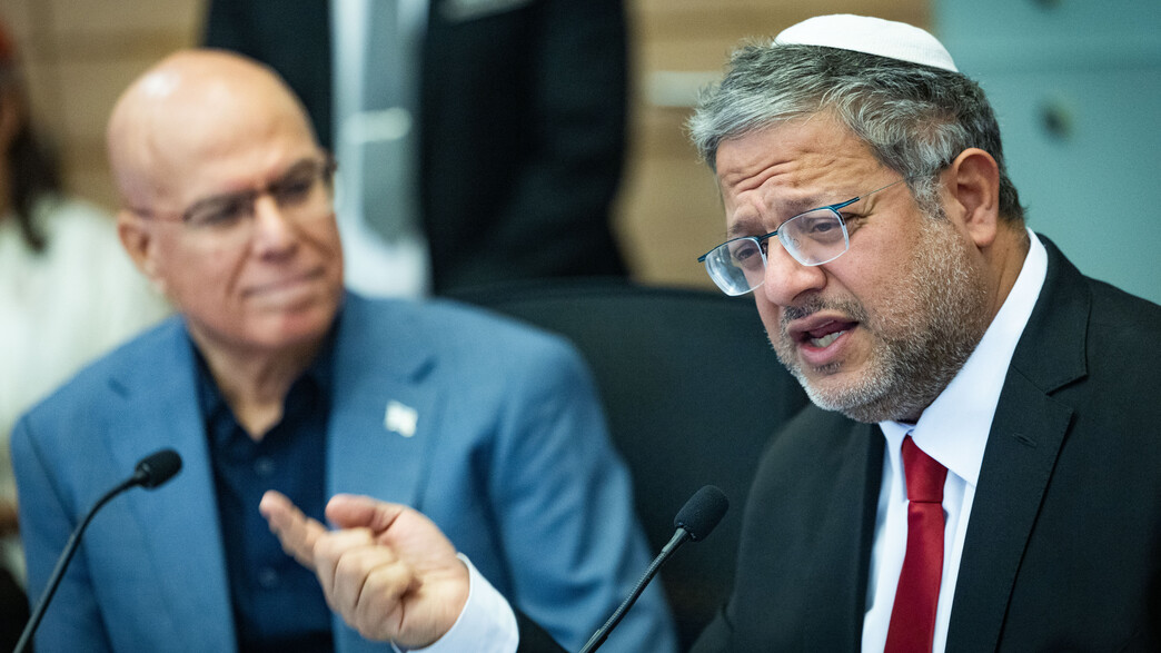 איתמר בן גביר וצביקה פוגל בוועדה לביטחון לאומי