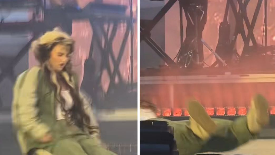 לולה יאנג מתעלפת על הבמה