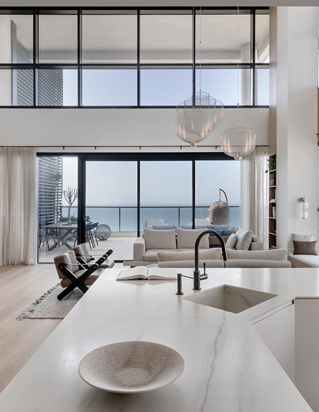 בית בעיר ימים מטבח סלון עיצוב יטי סלסקי 