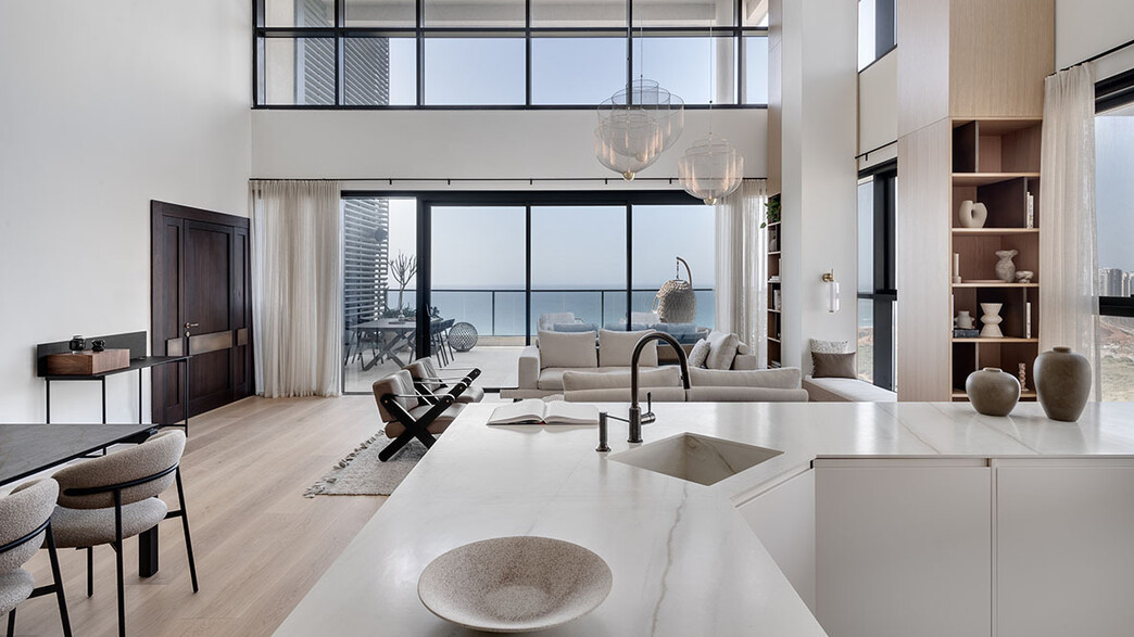 בית בעיר ימים מטבח סלון עיצוב יטי סלסקי 