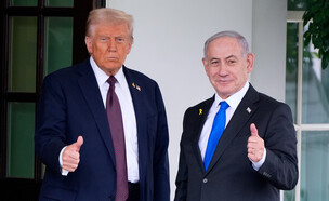 פגישת בנימין נתניהו ודונלד טראמפ בבית הלבן (צילום: AP)