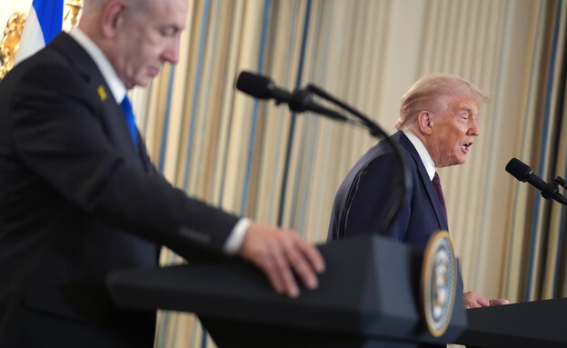 מס"עת בנימין נתניהו ודונלד טראמפ בבית הלבן מס"עת בנימין נתניהו ודונלד טראמפ בבית הלבן