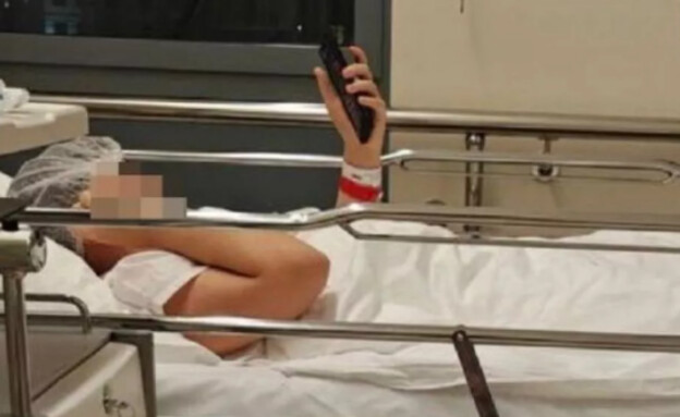 המטופל שהכליה שלו התפוצצה (צילום: טלגרם )