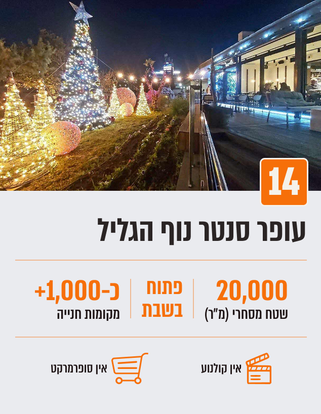 עופר סנטר נוף הגליל