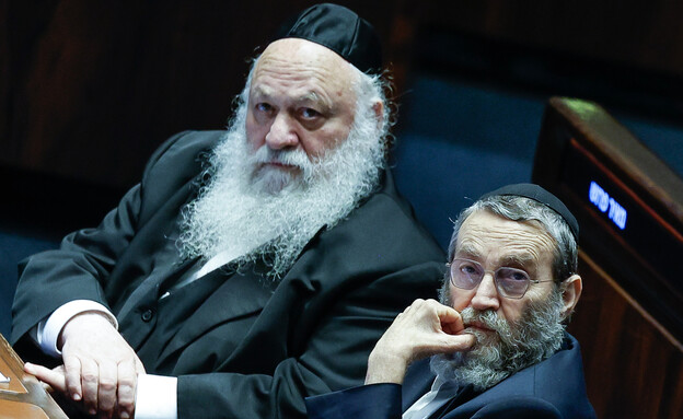 משה גפני, יצחק גולדקנופף (צילום: אורן בן חקון, פלאש 90)