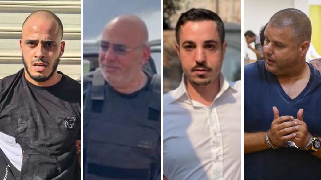 מימין: אלי מוסלי, ערן חייא, שלום דומרני, סמיר בכרי