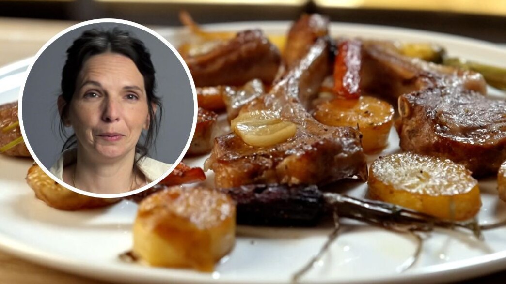 נגה רץ וקרט ומנת צלעות טלה