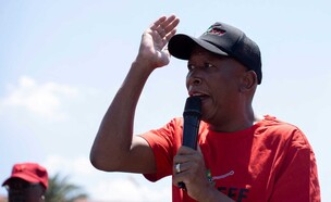 מנהיג השמאל הקיצוני בדרום אפריקה ג'וליוס מאלמה (צילום: רויטרס)