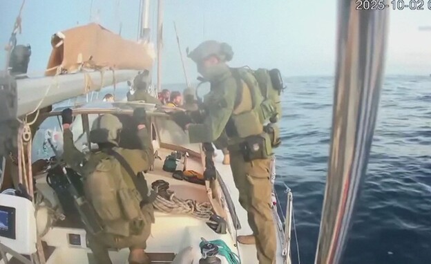 ההשתלטות על המשט לעזה (צילום: חדשות 12)