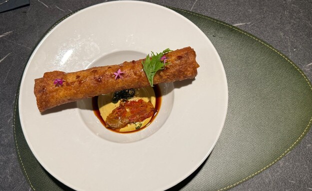 סיגר מסחן עוף בפיתה סאג'. לוספר