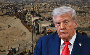 טראמפ עזה (צילום: ap)