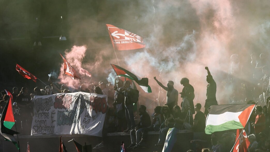 עימותים במהומות פרו-פלסטיניות ברומא