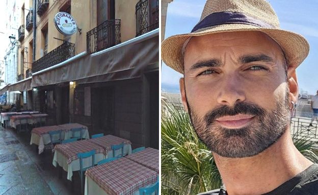 תייר ישראלי מסעדה בסרדיניה (צילום: לפי סעיף 27א' לחוק זכויות יוצרים)