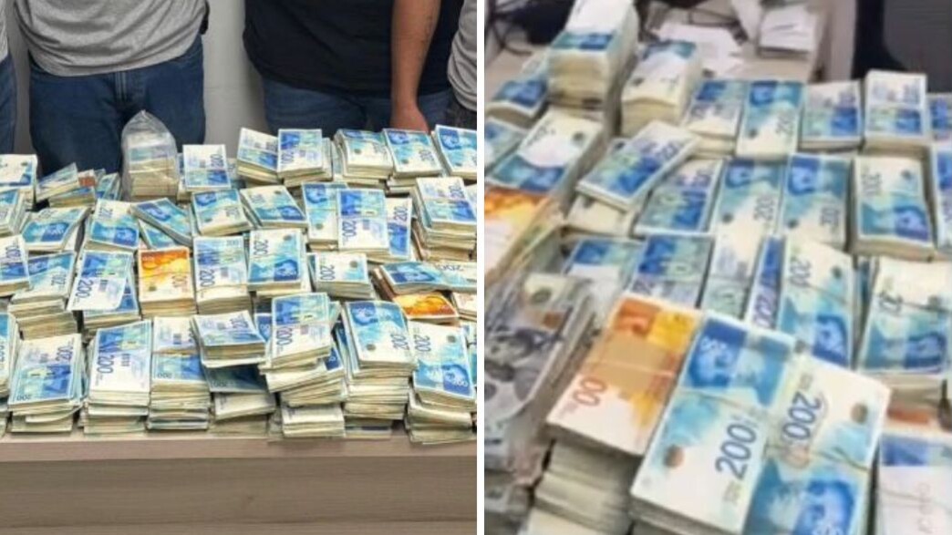 10 מיליון שקלים במזומן שנתפסו בקריית ים