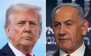 ראש הממשלה נתניהו, נשיא ארה"ב טראמפ (צילום: ap)