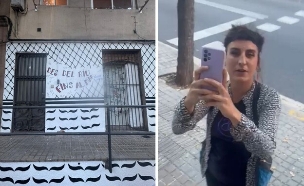 איומים בברצלונה (צילום: באדיבות המצלמת)