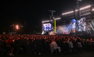 טקס הזיכרון הלאומי ל7.10 בפארק הירקון (צילום: מירים אליסטר, פלאש 90)
