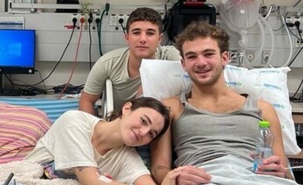 מיה ואיתי רגב לאחר השחרור מעזה (צילום: מתוך עמוד האינסטגרם של מיה רגב)