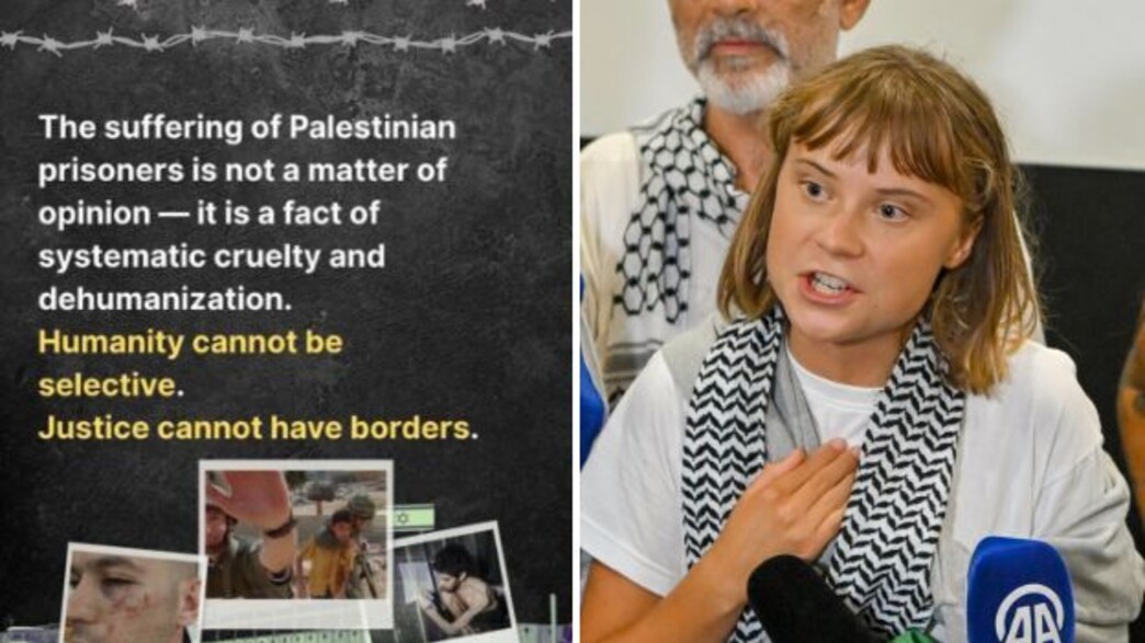 גרטה טונברג לאחר שגורשה מישראל ליוון, 6.10.25