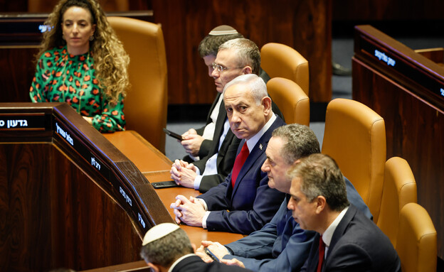השרים קיש, אמסלם, ברקת, קרעי, אליהו (צילום: יונתן זינדל, פלאש 90)