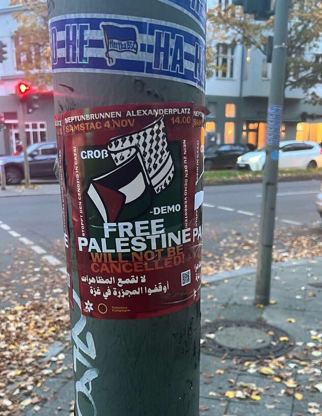 סטיקר פלסטין ברלין גרמניה סטיקר פלסטין ברלין גרמניה