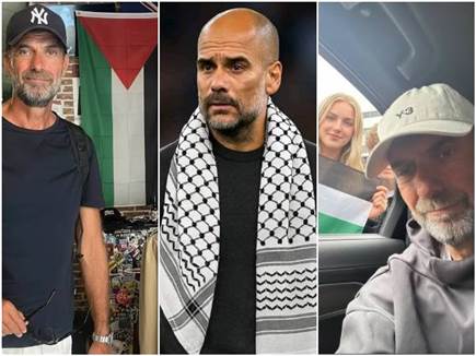 הפך לתעשייה. הפייקים של קלופ וגווארדיולה (צילום: ספורט 5)