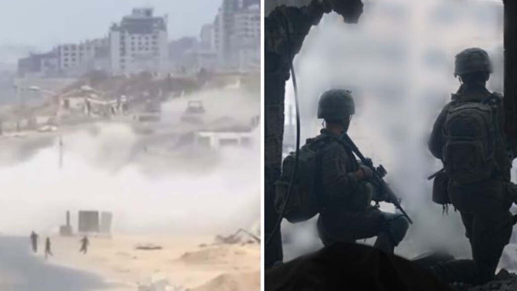 פעילות הכוחות בעזה וירי הרחקה שבוצע