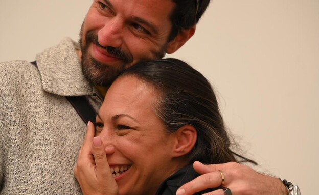 משפחות החטופים בוושינגטון בעת ההכרזה