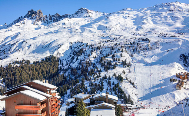 אתר סקי בצרפת (צילום: Greens and Blues, shutterstock)