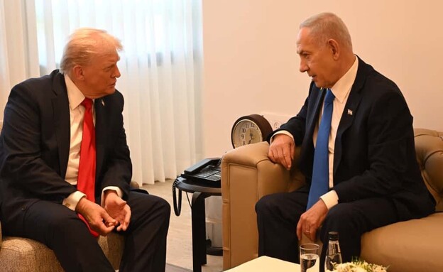 דונלד טראמפ ובנימין נתניהו (צילום: אבי אוחיון, לע