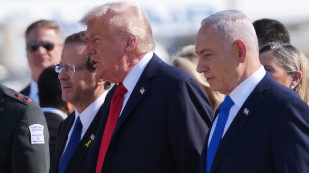 הנשיא טראמפ נחת בישראל