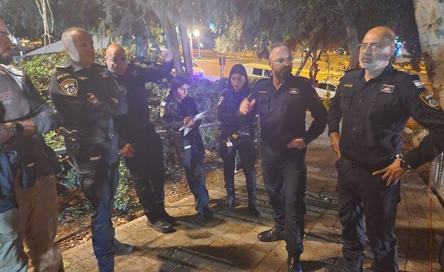 המשטרה בזירה בתל אביב המשטרה בזירה בתל אביב