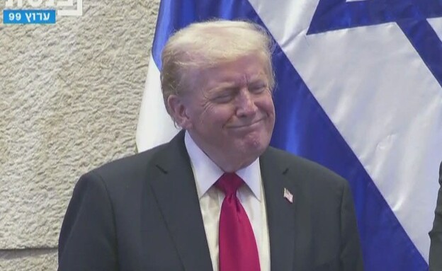 דונלד טראמפ נואם בכנסת