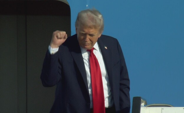 טראמפ עוזב את ישראל