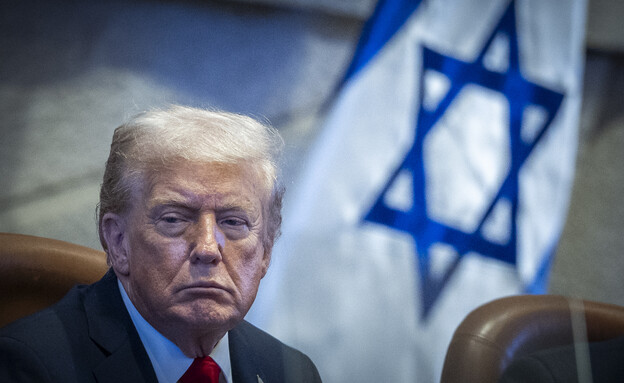 נאום טראמפ בכנסת ישראל (צילום: יונתן זינדל, פלאש 90)