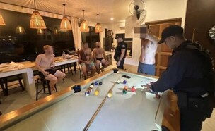 העצורים בתאילנד (צילום: משטרת תאילנד)