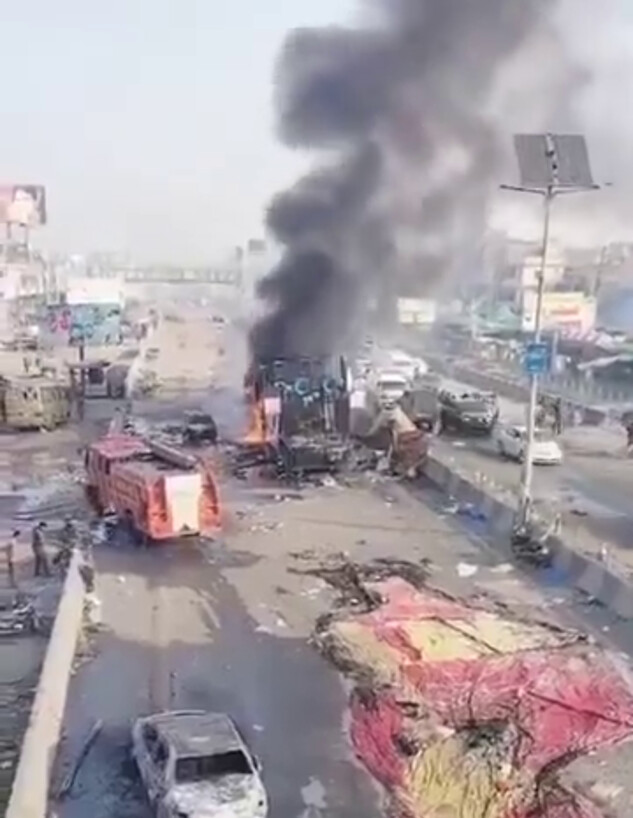 מהומות במהומה פרו-פלסטינית בפקיסטן, אוקטובר 2025