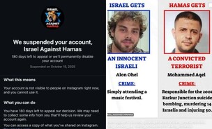 העמוד Israel Against Hamas נחסם מאינסטגרם (צילום: Israel Against Hamas, instagram)