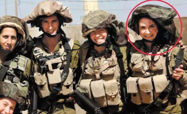 ענבר הימן בתקופת שירותה הצבאי בקרקל