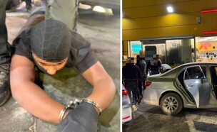 השוד והמעצר ביילו סמוך לבית קמה (צילום: דוברות המשטרה)