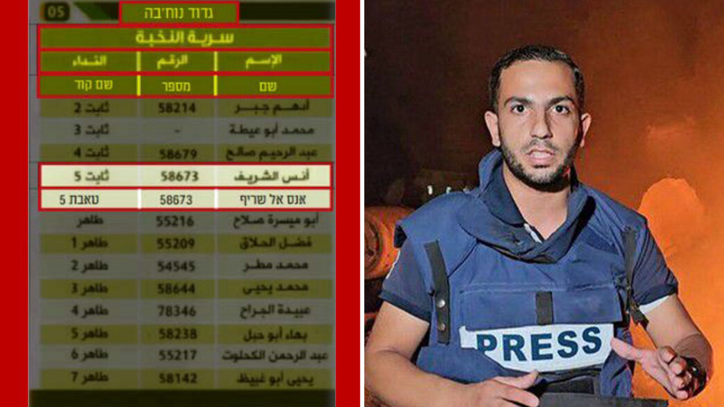 אנס א-שריף, כתב אל-ג'זירה בעזה ששימש כמחבל חמאס