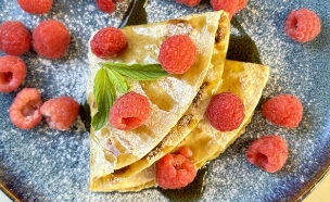 קינוח טורטייה ב-5 דקות (צילום: יעל קצב, mako אוכל)