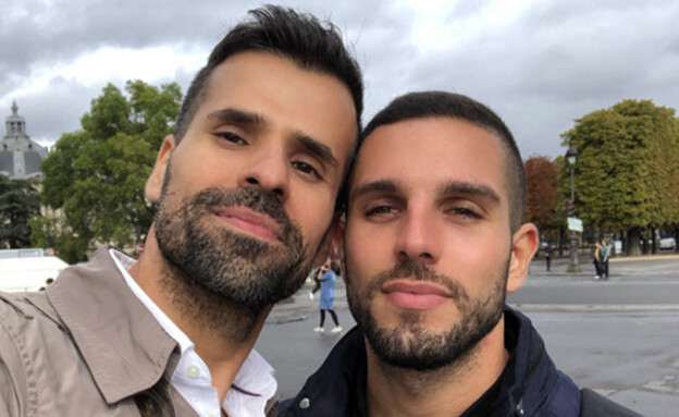 אליהב שאשון ובן הזוג (צילום: מתוך עמוד הפייסבוק של אליהב שאשון)