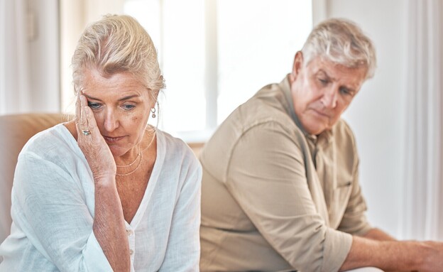 זוג מבוגר, גירושים (צילום: PeopleImages, shutterstock)