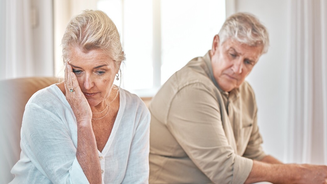 זוג מבוגר, גירושים