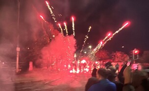 מהומות אלימות נגד המשטרה והמהגרים בדבלין, אירלנד (צילום: sky news)