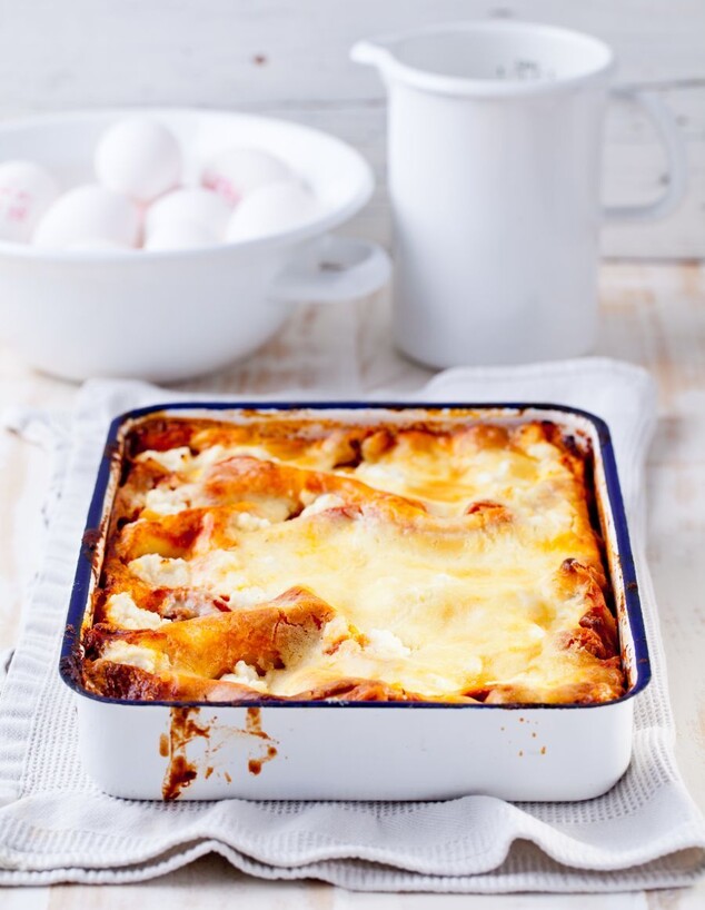 לזניה קוטג' וגבינות