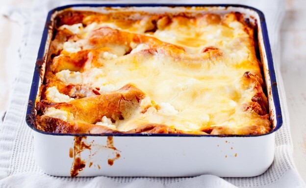 לזניה קוטג' וגבינות (צילום: בועז לביא, דרך האוכל)